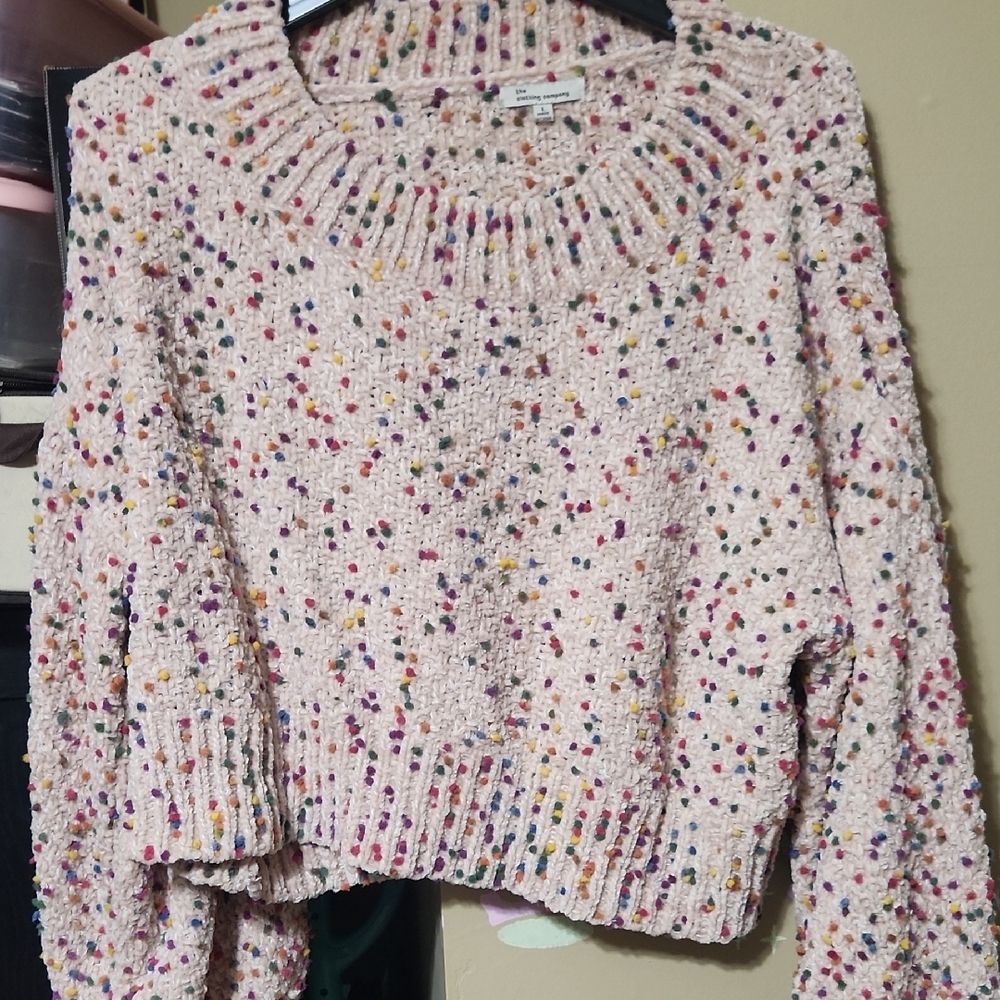 The Clothing Company Cream Crew Neck Sweater
